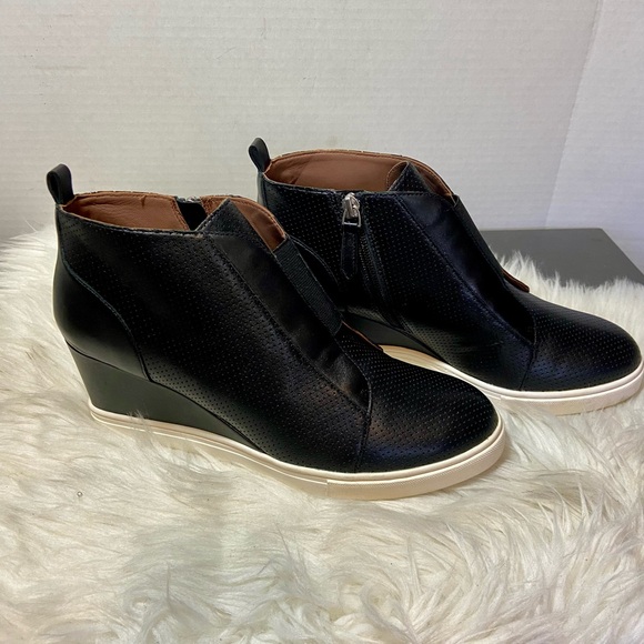 LINEA PAOLO FELICIA leather wedge sneakers - Picture 6 of 9